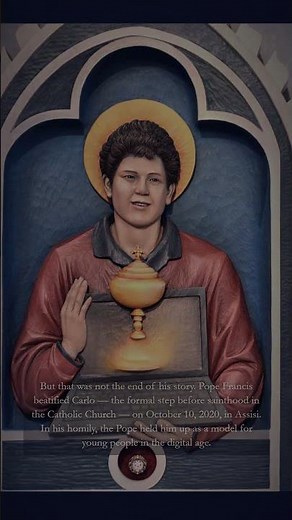 He Was 15 When He Died — Now He's a Saint | St. Carlo Acutis #saint #catholicsaint #jesus #catholic