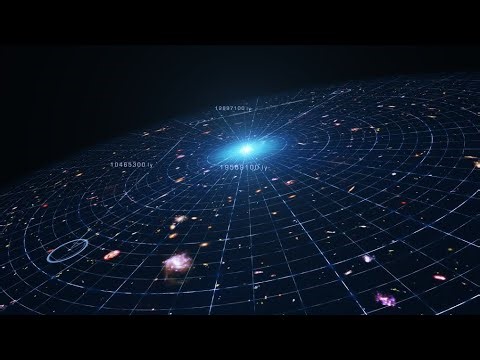 Animation illustrating the accelerating expansion of the universe.