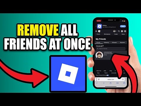How To Remove All Friends On Roblox At Once | Delete All Friends On Roblox At Once