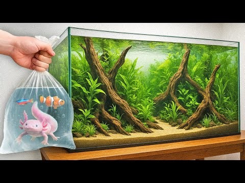Construí um Mega Aquário (para os peixes mais incríveis)