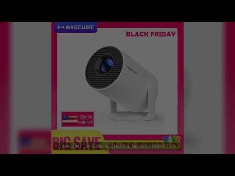 Magcubic HY300 Pro Projector 290ANSI Native 720P Wireless Screen Mirroring System Dual Band WiFi Hi-