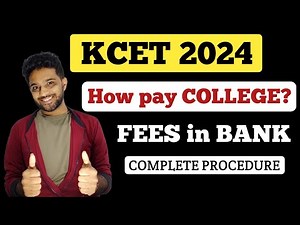 How to pay COLLEGE FEES in KCET counselling 2024? | After selecting CHOICE 1 what next?