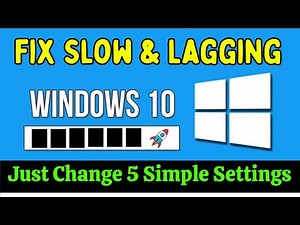 How to Speed Up Windows 10 | Fix Lagging and Slow issues (5 Best Settings)
