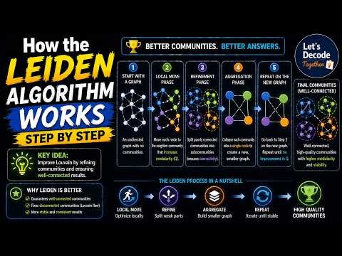 How the Leiden Algorithm Works (Step by Step) | Let's Decode Together
