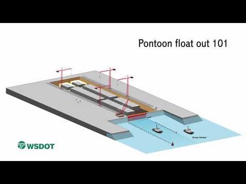 SR 520 - Pontoon Float-out 101 - Pontoon Construction Project - July 2012