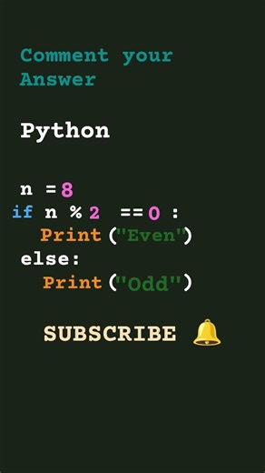 simple python code . Command your answer
