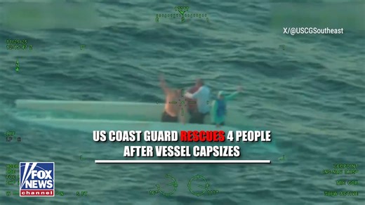 COASTAL RESCUE: A Coast Guard Station Sand Key boat crew pulled four boaters to safety after their vessel capsized off Clearwater. | Fox Business