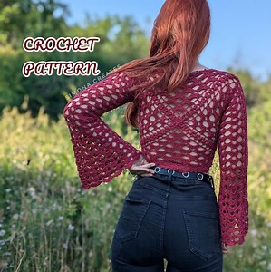 Morgana Top Crochet Pattern, Written Pdf Tutorial, Whimsical Top, Fairycore, Cottagecore - Etsy