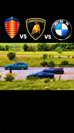 BMW M3 Competition vs Koenigsegg Jesko vs Lamborghini Revuelto – DRAG RACE