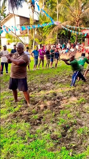 INSANE Mud Tug of War 😳 Crazy Village Battle! #shorts #strengthsports #teamwork #muddybattle