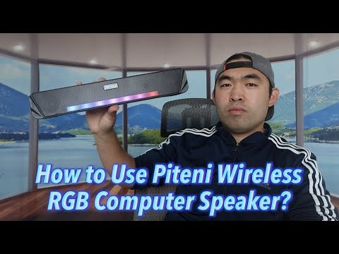 How to Use Piteni Wireless RGB Computer Speaker?