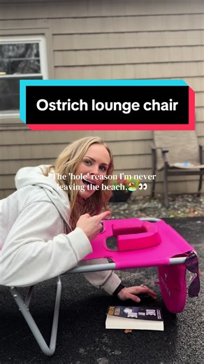 I have officially found the holy grail of beach gear. 🏝️ No more sandy face, no more sore neck, and I can actually scroll on my phone while tanning my back. 📱✨ If you’re a stomach sleeper, you need the Ostrich chair in your life. Trust me, your spine will thank you @Spreetail #beachchair #loungechair #ostrichchair #tanningtips
