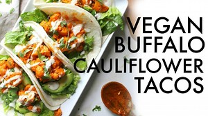 23K views · 78 reactions | These Vegan Buffalo Cauliflower Tacos are THE MOST popular recipe on TSV...and for good reason. Baked buffalo cauliflower is loaded up in flour tortillas with crunchy romaine, creamy avocado and vegan ranch. The perfect combo for the best tacos. Get the full recipe: https://www.thissavoryvegan.com/vegan-buffalo-cauliflower-tacos/ | This Savory Vegan | Facebook