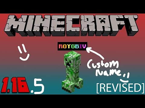 How to Give Mobs CUSTOM NAMES in Minecraft! [REVISED] (Tutorial, 1.16+ (Java))