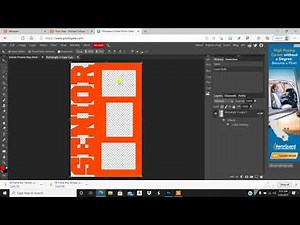 Senior Frame Smart Objects using Photopea