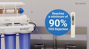 Max Water 6 Stage Aquarium System/RO Water Filtration System with Deionization Filter RO Water Purifier 100 GPD Hydroponics RODI System (Clear)