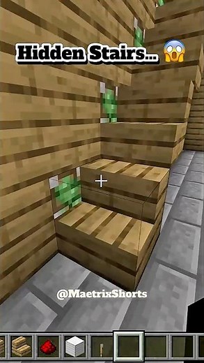 Hidden Stairs #minecraft #viral #tutorial