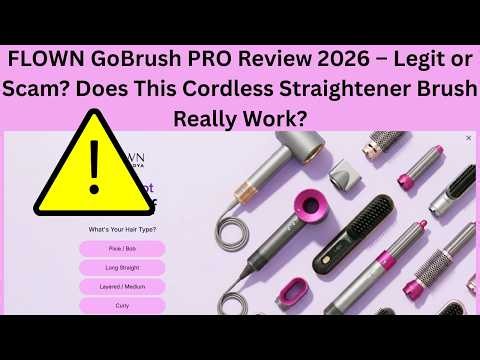 FLOWN GoBrush PRO Review 2026 – Legit or Scam? Does This Cordless Straightener Brush Really Work?