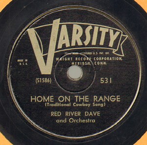 Red River Dave / Jesse Rogers - Home On The Range / The Cattle Call