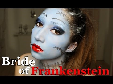 Bride of Frankenstein Halloween Make Up Tutorial | Horror Braut Frankenstein Kostüm Costume