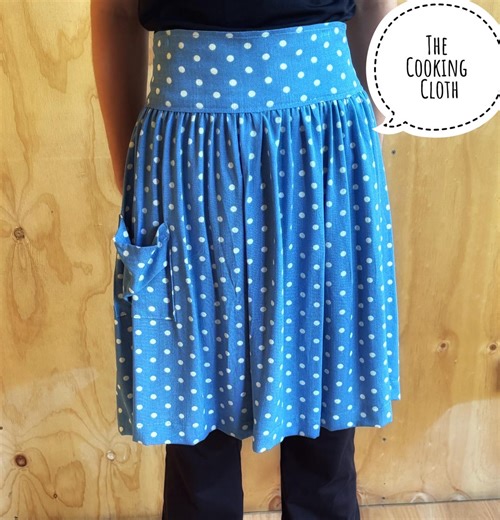 Apron Italian Linen. Kitchen Fashion Half Apron Shaped Waistband Retro Style With 1 Pocket - Etsy
