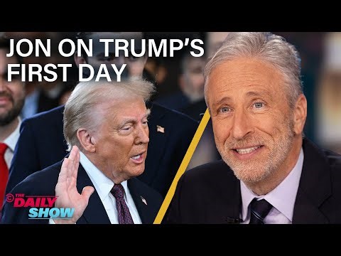 Jon Stewart Recaps Trump's Inauguration: 'This Most Historic Vibe Shift'