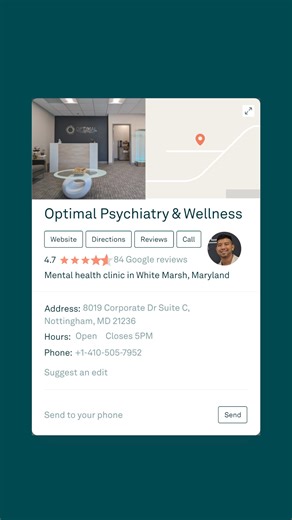 Google reviews used to be a challenge for Optimal Psychiatry & Wellness—until Tebra made it simple. ⭐ With our all-in-one platform, Dr. Fabius Santos @fabthedoc scaled from a solo provider to a thriving 10-person team while keeping care personal. 📺 Watch the full video: tebra.co/op-testimonial #Healthcare #PrivatePractice #MentalHealth #EHR #HealthTech #AI #AIinHealthcare | Tebra