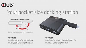 Your Pocket Size Docking Stations. Club 3D proudly presents our USB...