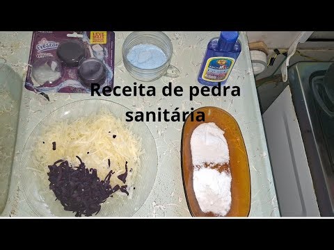 Receita de pedra sanitária pra caixa do banheiro.(ASSISTA ATÉ O FINAL VC TERÁ UMA SURPRESA)