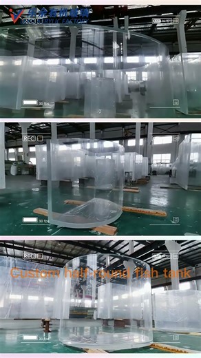 Leyu Acrylic | Custom Semi-Cylindrical Fish Tank: A Texture Upgrade Solution for High-End Spaces