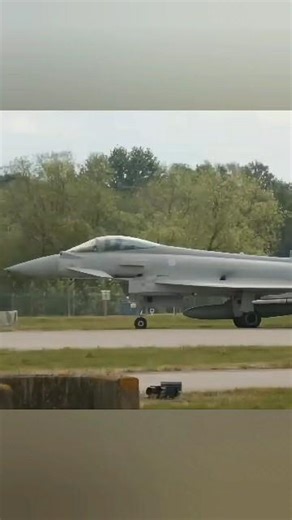 The Eurofighter Typhoon dominating the skies with unmatched speed and power 🔥⚡🛩️#aviation #RAF