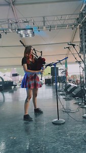 Bagpipes are a loud instrument, but not loud enough to go without a mic on stage! #bagpipes #bagpiper #crazytrain #piperally #allythepiper | Ally the Piper