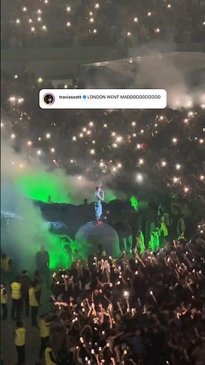 Travis Scott "Goosebumps" Live Performance In London 2024
