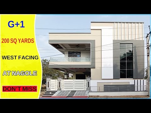 G+1 ll 200 SQ YARDS || WEST FACING || WITH LIFT || INDEPENDENT HOUSE FOR SALE || URK PROPERTIES