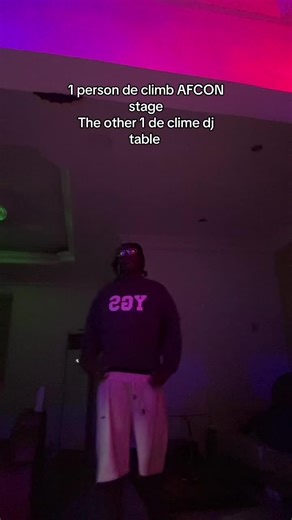 Climber on AFCON Stage