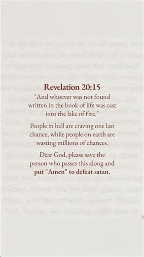 ⚠️ Revelation 20:15 | A Serious Warning About Salvation & Eternal Life ✝️