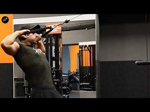 Cable Face Pull Demonstration For Beginners - Rear Delt Shoulder Exercise Tutorial For Correct Form