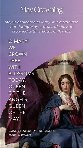 Marian Glossary: May Crowning