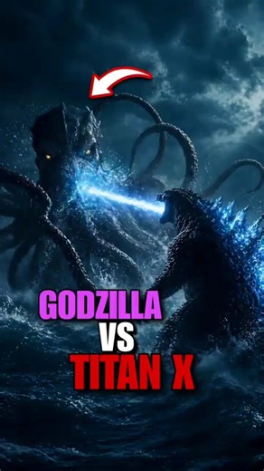 Godzilla vs Titan X : Why Titan X Runs Away? #shorts #shortvideo #titan #godzilla #kong