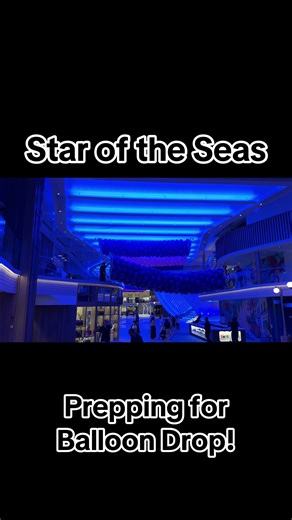 Star of the Seas - Hanging up the balloons in preparation for the balloon drop the following night! Please be sure to Follow our channel! #royalcaribbean #staroftheseas #balloondrop #prepwork #hangingballoons