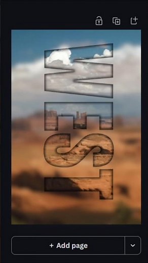 Easy Canva Hack: Cutout Text Effect in a Blurry Background in Seconds