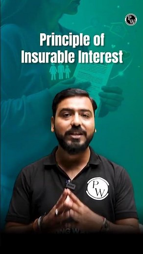 Principle of Insurable Interest #ytshorts #pw #jaiibcaiibwallah