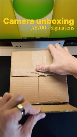Sony a6700 + sigma 18-50mm unboxing #unboxing #asmrunboxing #tech #camera #sony #a6700