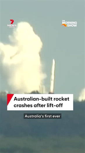 The attempted lift-off of Australia's first rocket has ended in disappointment. The Gilmour Space Technologies rocket managed to launch from Bowen in North Queensland after multiple delays but quickly drifted sideways before crashing down. #bowen #northqld #qld #queensland #space #rocket #launch #science #tech #7NEWS | 7NEWS Sydney