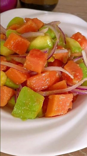 Healthy, refreshing, and delicious avocado salad. 😋💥