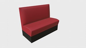 Diner booth banquette 2 - Buy Royalty Free 3D model by FM 3D Models (@FM-3DModels)