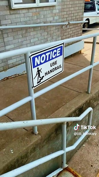 I better use that hand rail, before I break a hip… #fyp#foryourpage#sillyjilly#chickashaoklahoma#cityhall#oklahoma#tuesday#funny