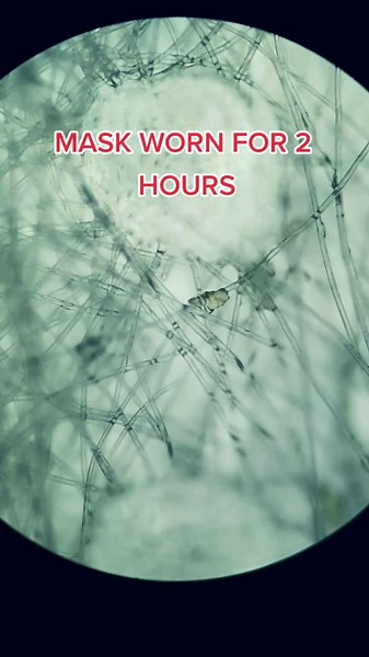 I Examined a Face Mask After Wearing It For...