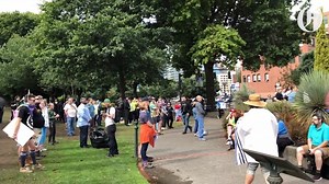 65K views · 594 reactions | Hundreds of right-wing activists and those protesting their presence and message converged Saturday morning near the Morrison Bridge in Tom McCall Waterfront Park, as long-planned opposing demonstrations got underway. #PortlandProtests https://trib.al/Y3humvn | The Oregonian | Facebook