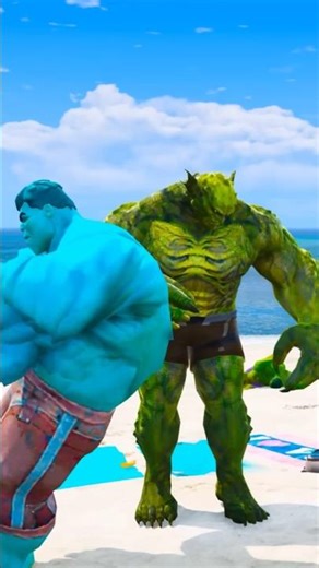 Abomination Ne Blue Hulk Or Ice Hulk ko Mar diya #shorts #gta #gta5 #gtav #ytshorts